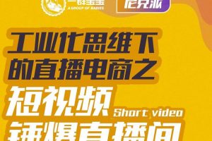 尼克派·工业化思维下的直播电商之短视频锤爆直播间，听话照做执行爆单