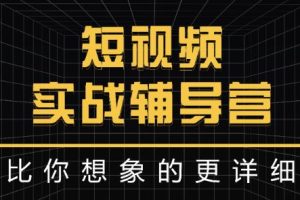 达人队长:短视频实战辅导营，比你想象的更详细