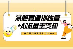 全新减肥赛道AI流量主+训练营变现玩法教程，小白轻松上手，月入10000+