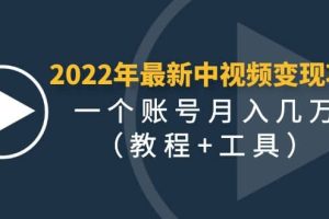 2022年最新中视频变现最稳最长期的项目（教程+工具）