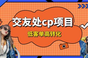 交友搭子付费进群项目，低客单高转化率，长久稳定，单号日入200+