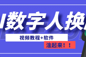 AI数字人换脸，可做直播（教程+软件）