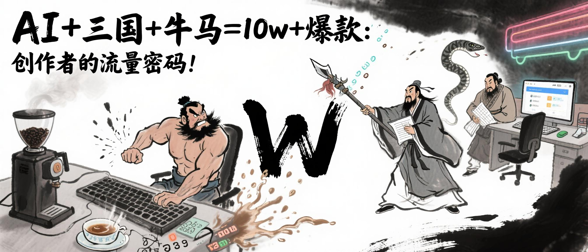 AI+三国+牛马=10w+爆款：创作者的流量密码！ - 文章缩略图
